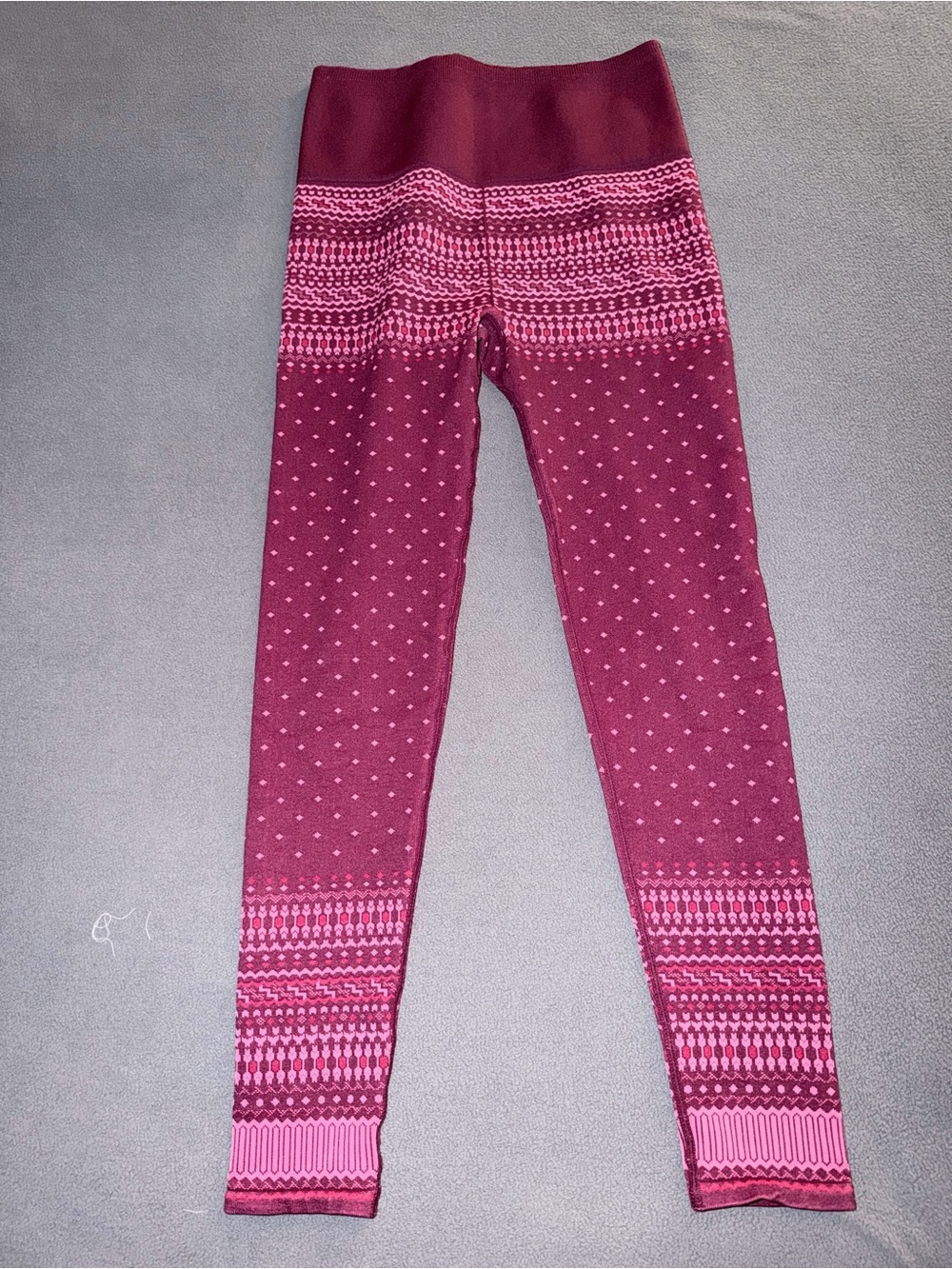 Fabletics Two-Tone Pink Patterned Leggings